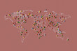 © Giada Canu/Stocksy - 3D Render of World Map with Colored Pins