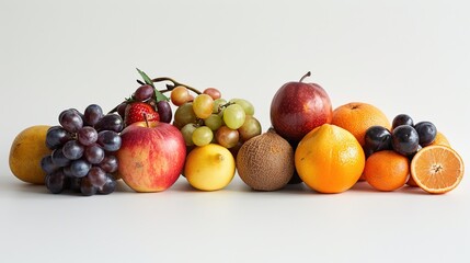 Wall Mural - A Colorful Arrangement of Fresh Fruits