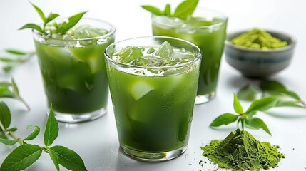 Refreshing Matcha Iced Tea