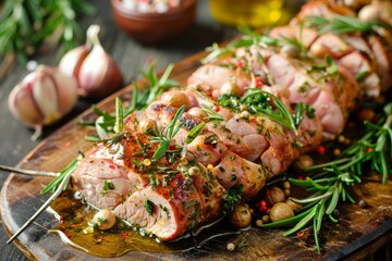 Poster - Pork tenderloin seasoned with homemade herbs and spices