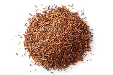 Sticker - Pile of rooibos tea on white background overhead view