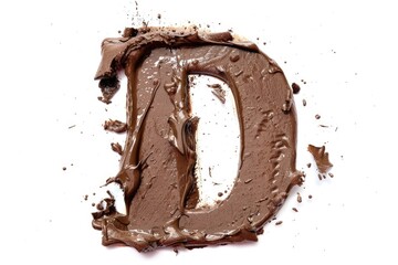 Poster - A creative chocolate letter D