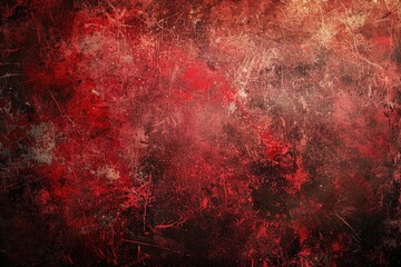 Poster - Grungy texture with red and black colors, suitable for creative designs and backgrounds