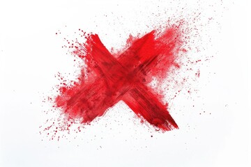 Poster - A simple red cross symbol on a white background, suitable for various medical and humanitarian uses