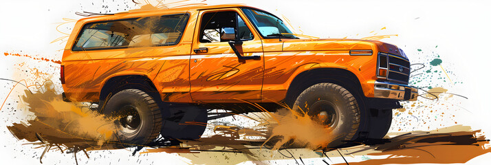 Wall Mural - track car, off road car