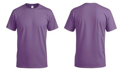 Wall Mural - A purple t-shirt with a plain design