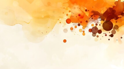 Wall Mural - Caramel minimalist background with space above for text flat design front view sweet theme watercolor Splitcomplementary color scheme