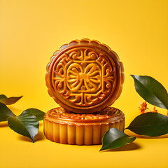 Wall Mural - Moon Cake Mid Autumn Festival chinese style photograph