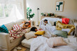 © BONNINSTUDIO/Stocksy - Diverse group of best friends asleep after a fun slumber party