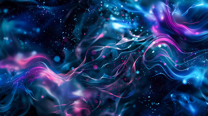 Wall Mural - colorful wave abstract background	