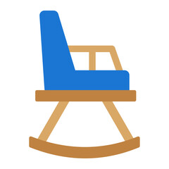 Poster - rocking chair icon 