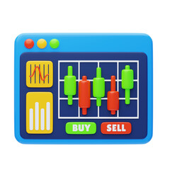 Aufkleber - 3D Spot Market Trading Strategies. 3D Icon