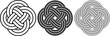 © Kuning - carrick mat or prolong knot rope icon set