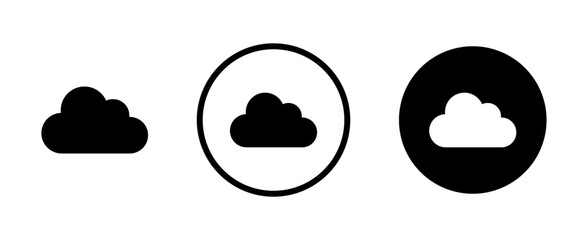 Wall Mural - cloud icon set