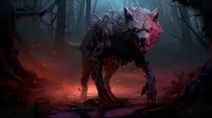 Gnoll Witherling: Haunting Shadow of the Wasteland Fantasy  wallpaper