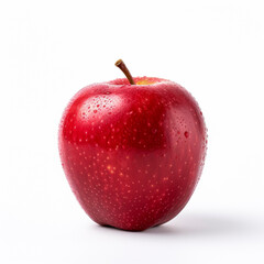 lifestyle photo on white background apple red.