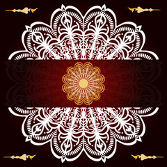 luxury mandala design template 