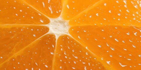 Wall Mural - Close-up of a Juicy Orange Slice