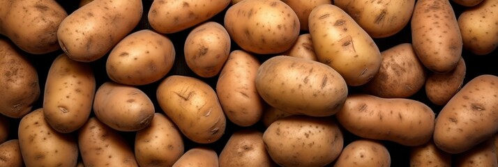 Poster - A Close-Up Image of Potatoes