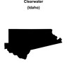 © David Zydd - Clearwater County (Idaho) blank outline map