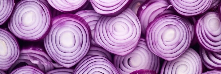 Poster - Close Up of Sliced Red Onion