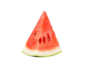 Wall Mural - Sliced watermelon isolated on white background.