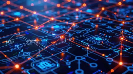Data science, AI and cloud data concept. Computer programmer.