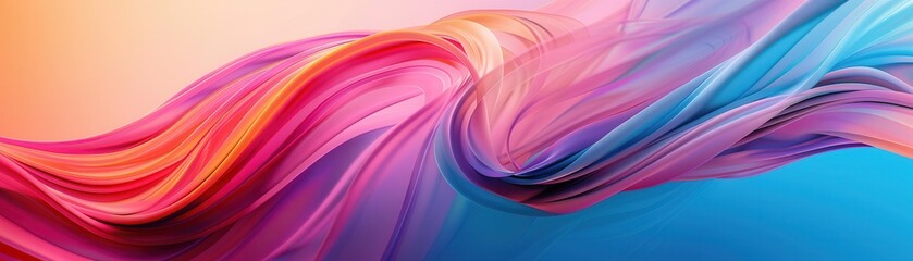 Wall Mural - Abstract Colorful Swirling Background.