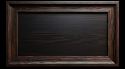 Poster - sleek dark wood picture frame