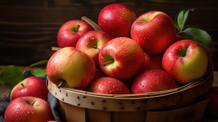 Canvas Print - natural organic apple fruit