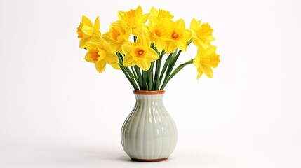 Sticker - daffodils in vase