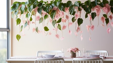 Poster - table pink princess philodendron