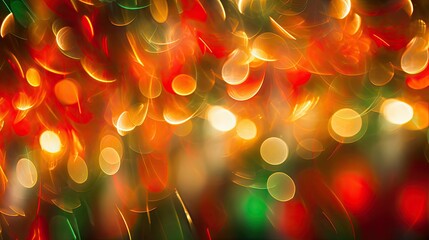 Canvas Print - scene blurred holiday lights