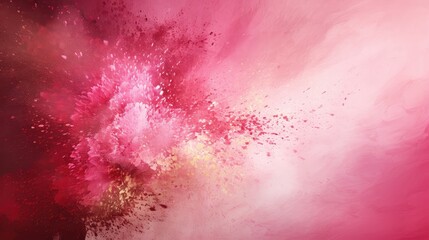 Canvas Print - shimmer red and pink spray paint background