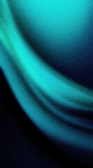 Wall Mural - turquoise to royal blue to navy abstract curvy grainy texture gradient background wallpaper
