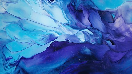 Wall Mural - paint blue and purple abstract