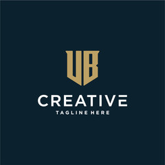 UB logo monogram icon alphabet letter