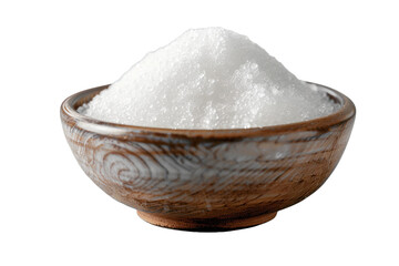 Wall Mural - sugar in a bowl isolated on transparent background