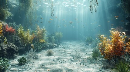 Wall Mural - Underwater Paradise: A Glimpse of the Ocean's Beauty