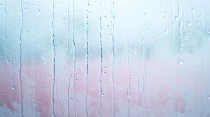 Wall Mural - a window with raindrops on it
