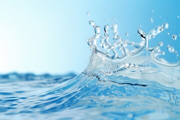 Wall Mural - a splash of water in the ocean