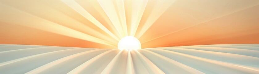 Canvas Print - A sun is rising over a field of grass