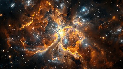 Wall Mural - a vast starfield with a prominent supernova explosion illuminating the darkness generative ai