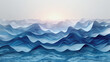© CreativeIMGIdeas - A majestic landscape of blue ocean waves crashing against snow-capped mountains under a clear summer skyA majestic landscape of blue ocean waves crashing against snow-capped mountains under a clear su