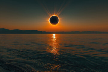 Poster - Total solar eclipse at sea