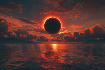 Poster - Total solar eclipse at sea