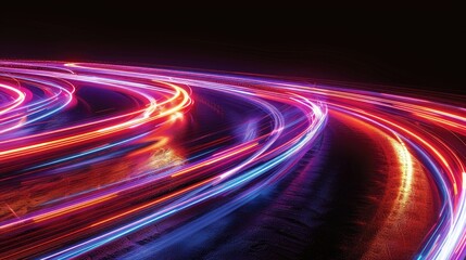 Poster - Freezelight curves created with abstract lights