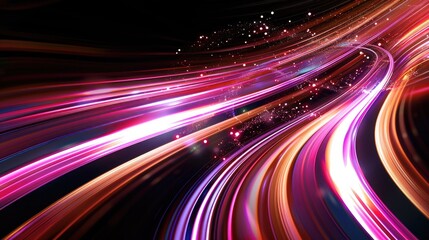 Poster - Freezelight curves created with abstract lights