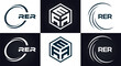 © MdRakibul - RER logo. R E R design. White RER letter. RER, R E R letter logo design. Initial letter RER linked circle uppercase monogram logo. R E R letter logo vector design. top logo, Most Recent, Featured,