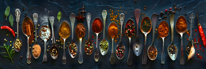  a collection of culinary spices and herbs